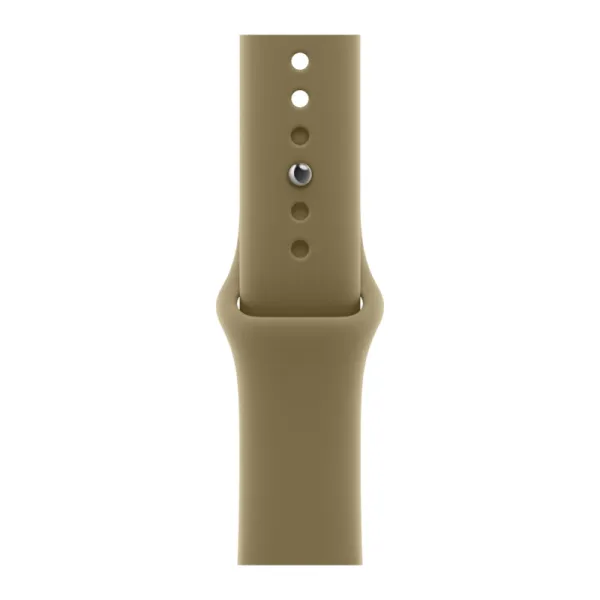 Apple Watch Series 12 46mm Aluminum Dark Bronze Case Olive Sport Band S/M
